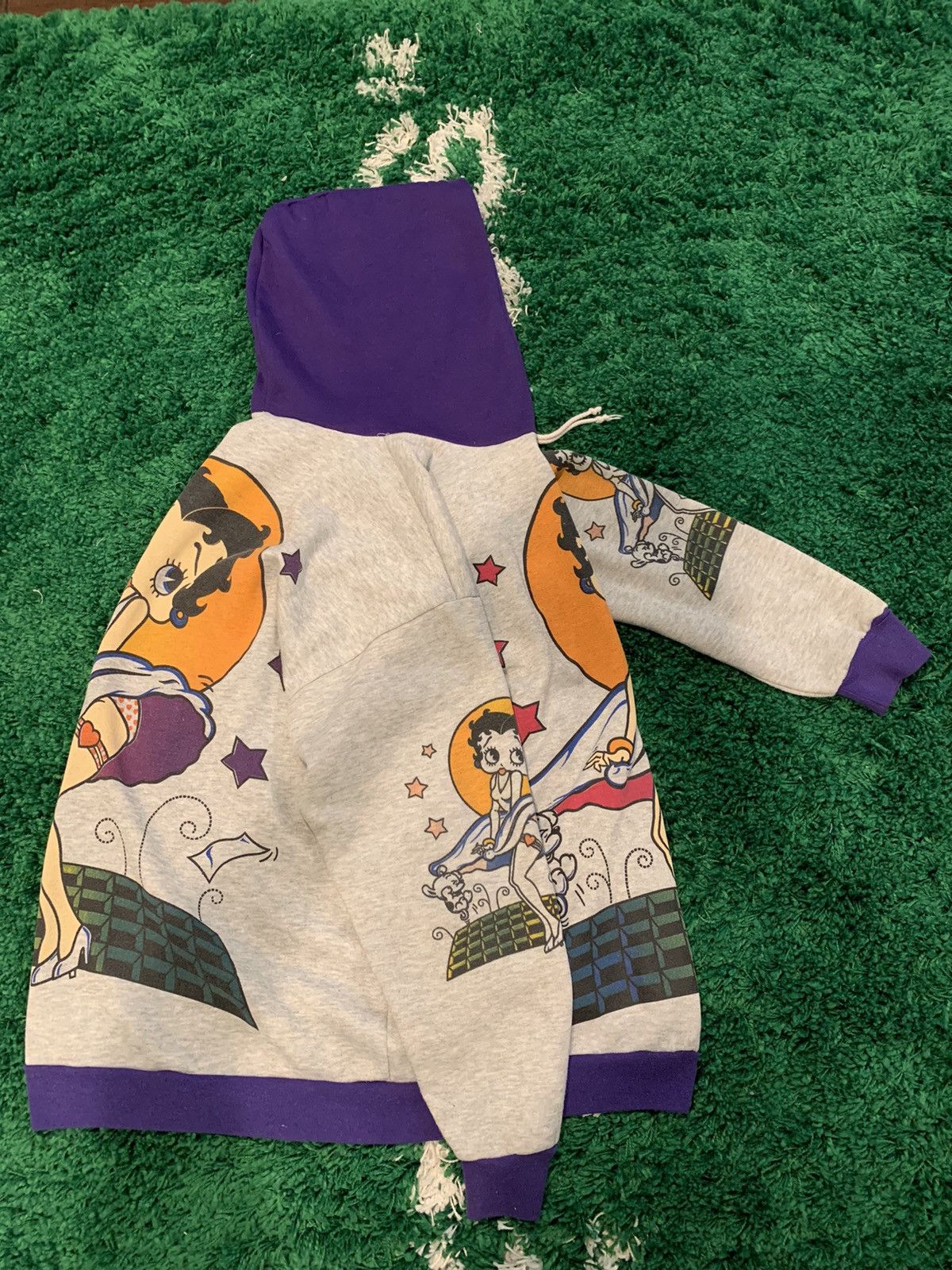 Vintage 90s Betty Boop Hoodie Size US L / EU 52-54 / 3 - 2 Thumbnail