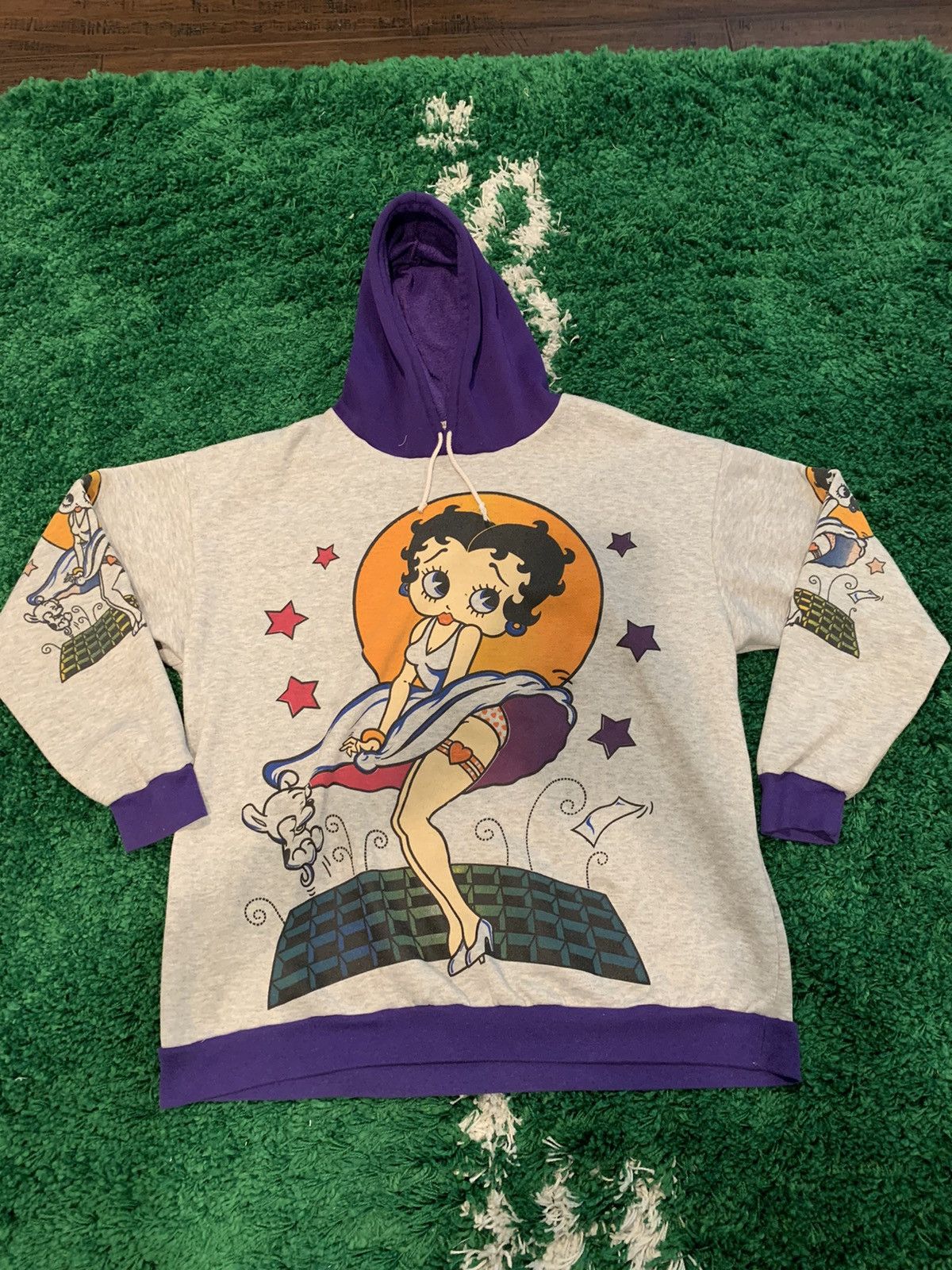 Vintage 90s Betty Boop Hoodie Size US L / EU 52-54 / 3 - 1 Thumbnail