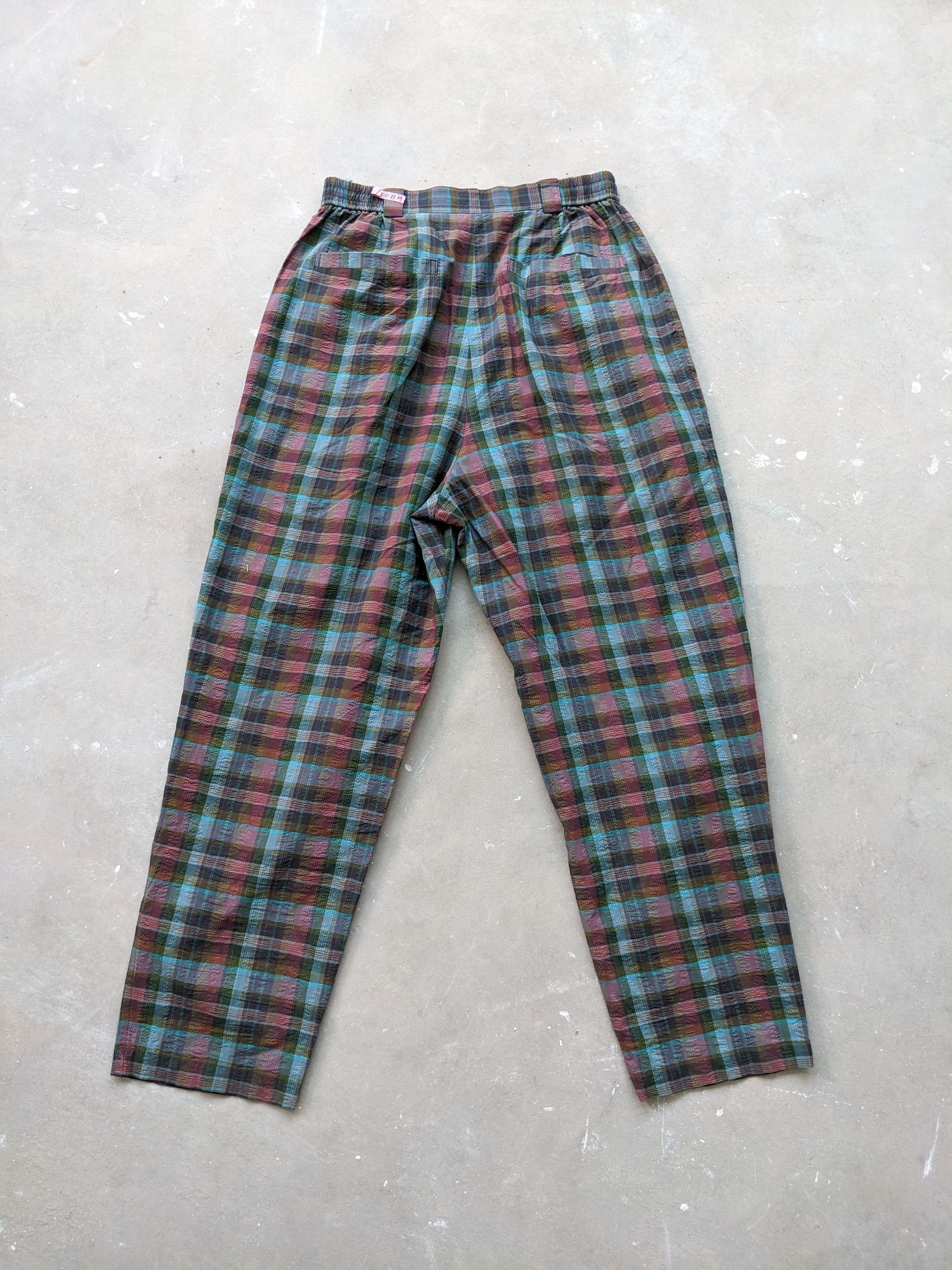 Christian Dior Monsieur × Designer Christian Dior Checkered Pants Punk Style Size 25" / US 0 / IT 36 - 2 Thumbnail