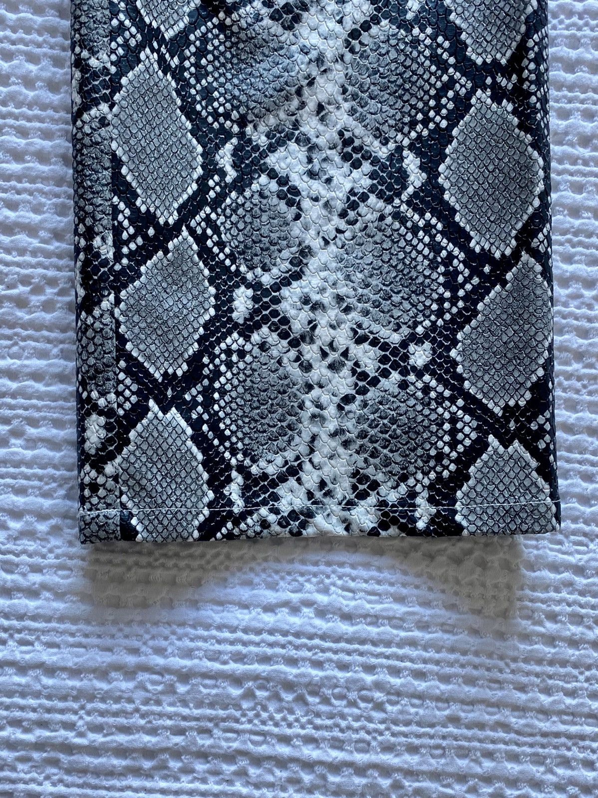 Opening Ceremony Men's Gray Faux-snakeskin pants Size US 30 / EU 46 - 4 Thumbnail