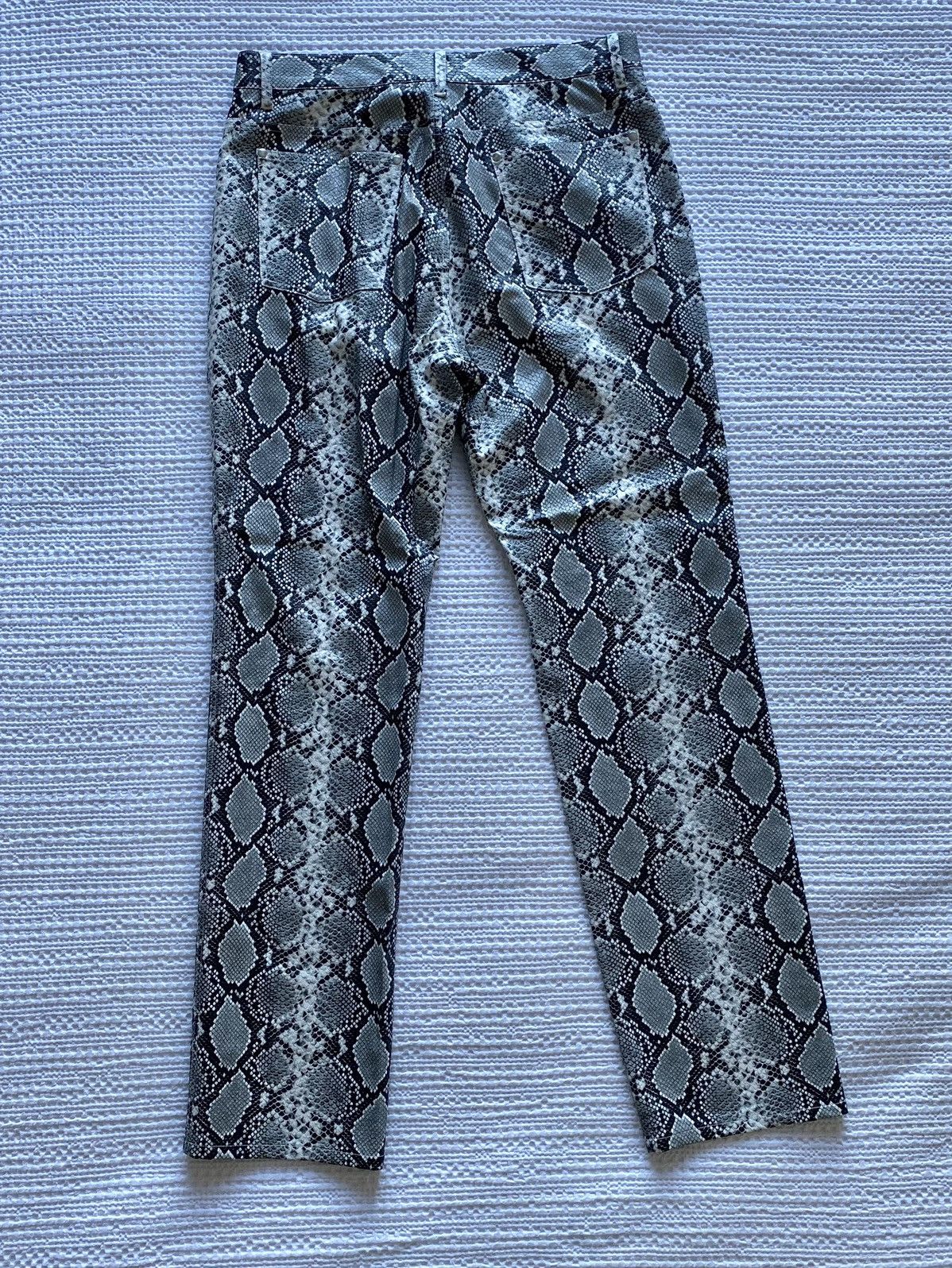Opening Ceremony Men's Gray Faux-snakeskin pants Size US 30 / EU 46 - 1 Thumbnail