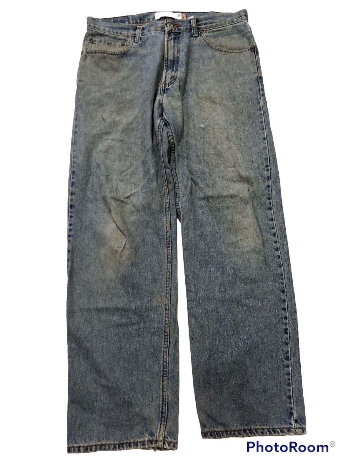 image of Distressed Denim x Levis Vintage Levi’S 550 (11) in Blue, Men's (Size 34)