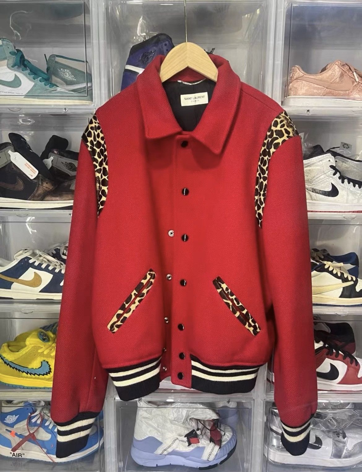 Saint Laurent Paris Saint Laurent Paris Teddy Leopard JKT size 48 Size US M / EU 48-50 / 2 - 1 Thumbnail