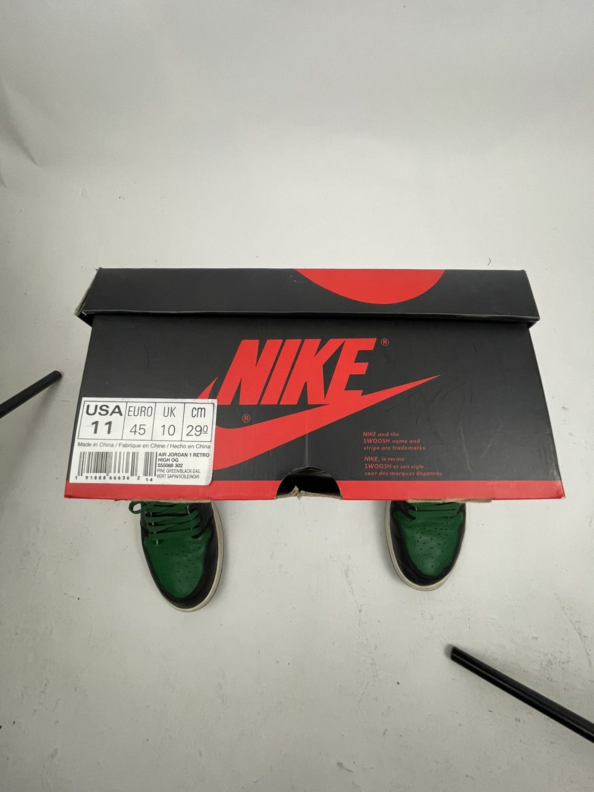 Jordan Brand × Nike Jordan 1 Pine Green Size US 11 / EU 44 - 10 Thumbnail