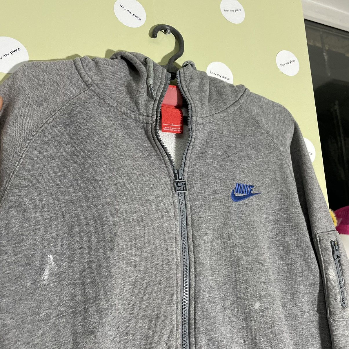 Vintage Vintage Nike Zip Hoodie Faded Distressed Grunge Streetwear L Size US L / EU 52-54 / 3 - 9 Thumbnail