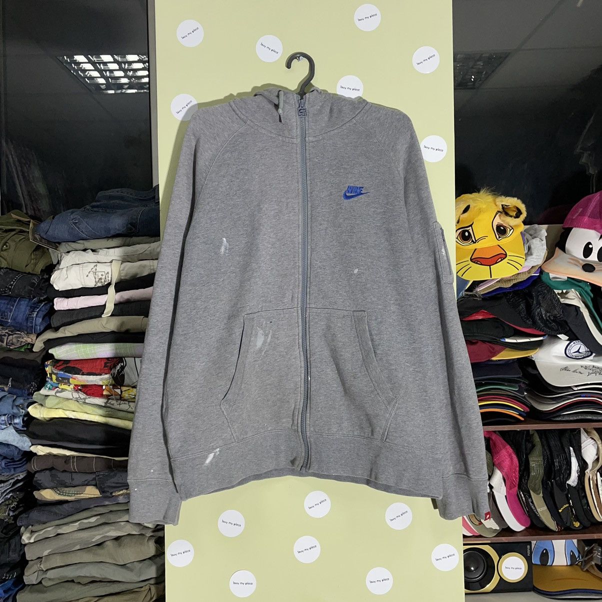 Vintage Vintage Nike Zip Hoodie Faded Distressed Grunge Streetwear L Size US L / EU 52-54 / 3 - 1 Thumbnail