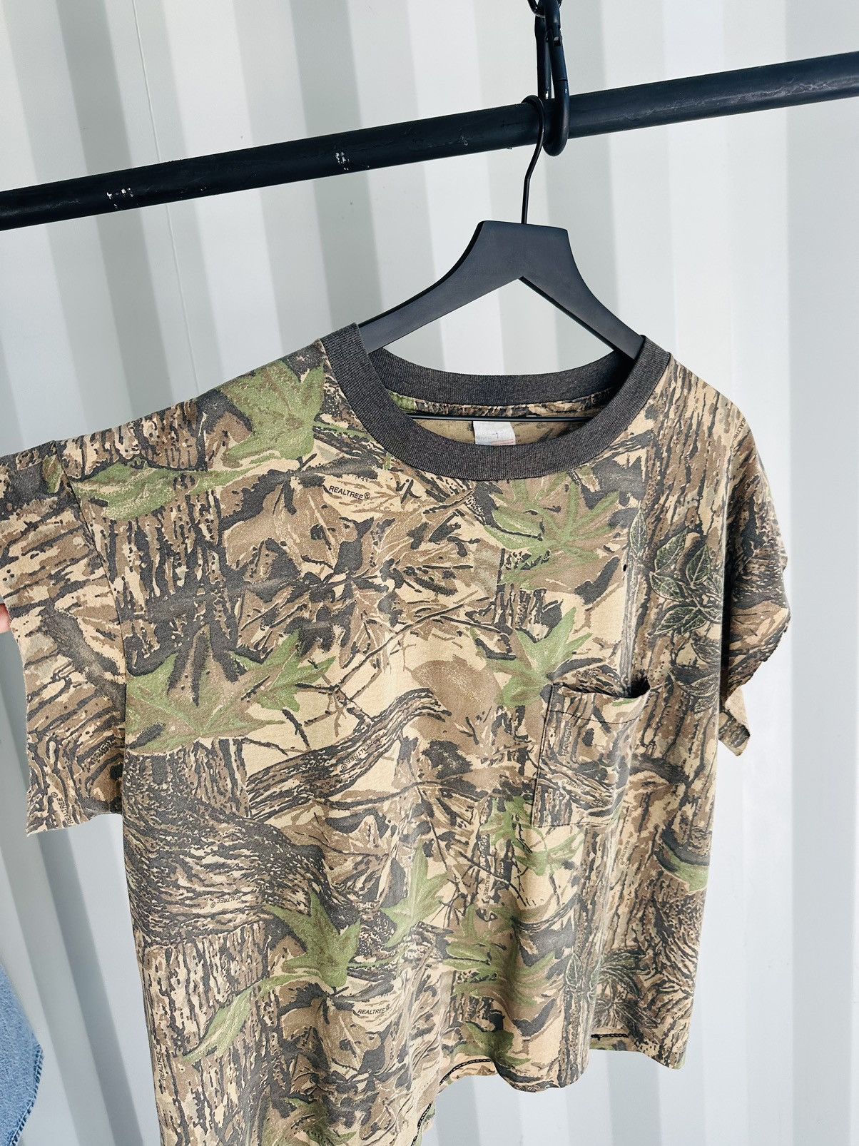 Vintage Cutoff Camo Shirt Thrashed Faded Distressed Grunge Size US XL / EU 56 / 4 - 2 Thumbnail