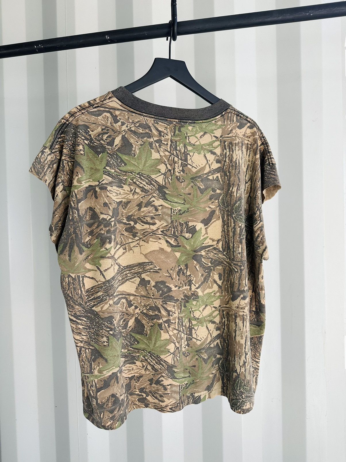 Vintage Cutoff Camo Shirt Thrashed Faded Distressed Grunge Size US XL / EU 56 / 4 - 4 Thumbnail