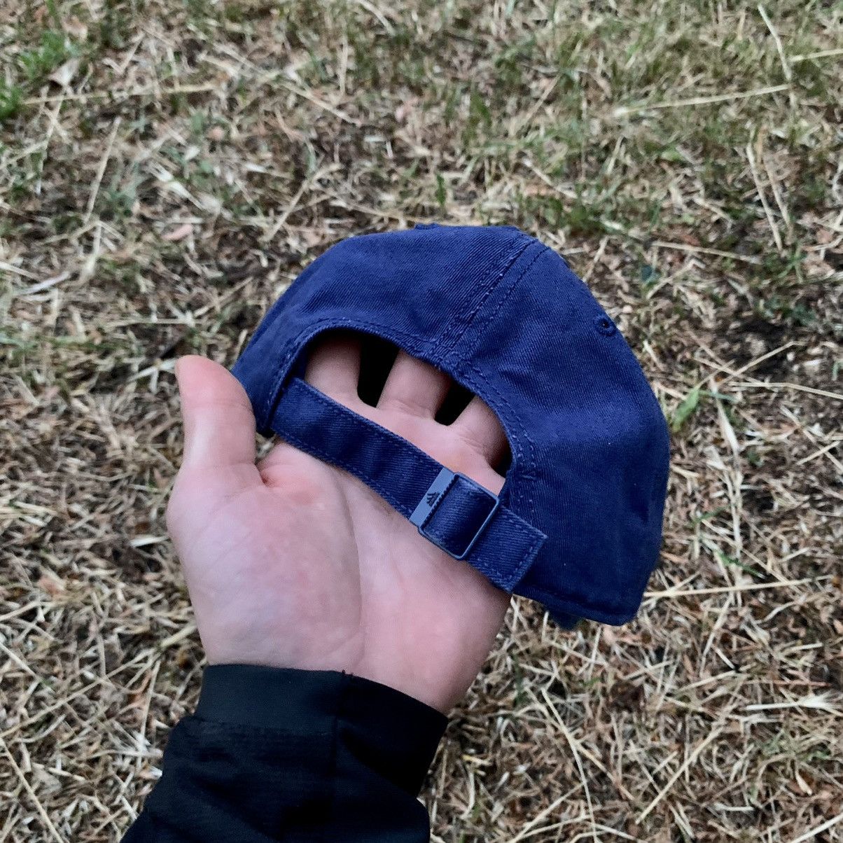 Vintage Vintage 90s Adidas Navy Logo Cap Hat Streetwear Baggy OS Size ONE SIZE - 3 Thumbnail