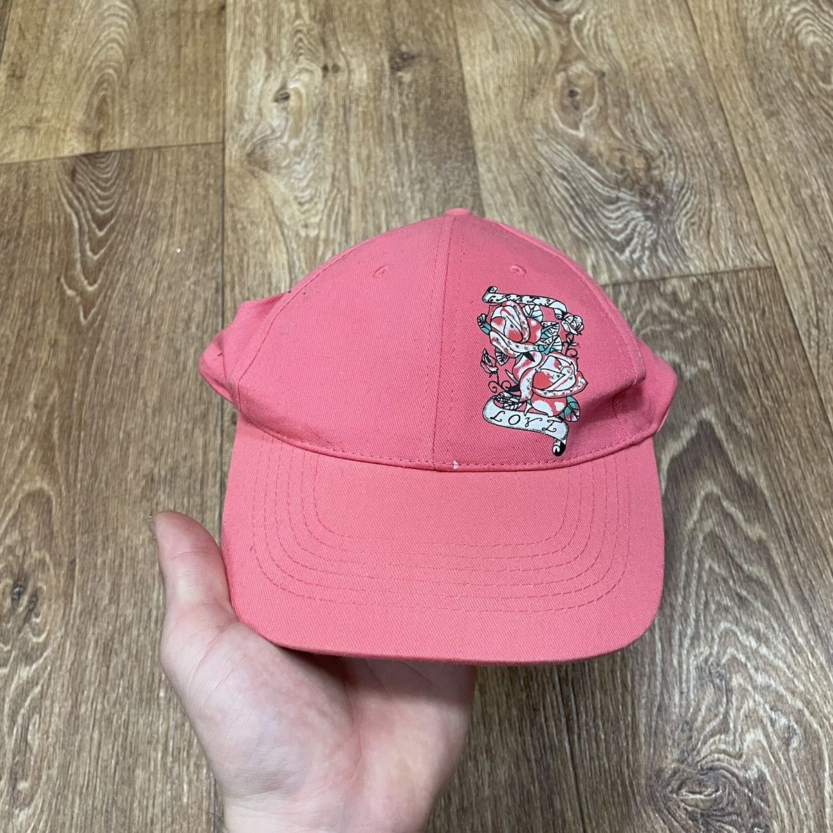 Vintage Vintage Y2K Ed Hardy Style Graphic Cap Pink Streetwear OS Size ONE SIZE - 2 Thumbnail