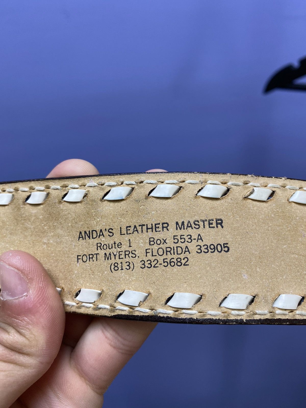 Other Vintage 1984 Texas Buckle Lather Brown Belt Size 32 - 11 Thumbnail