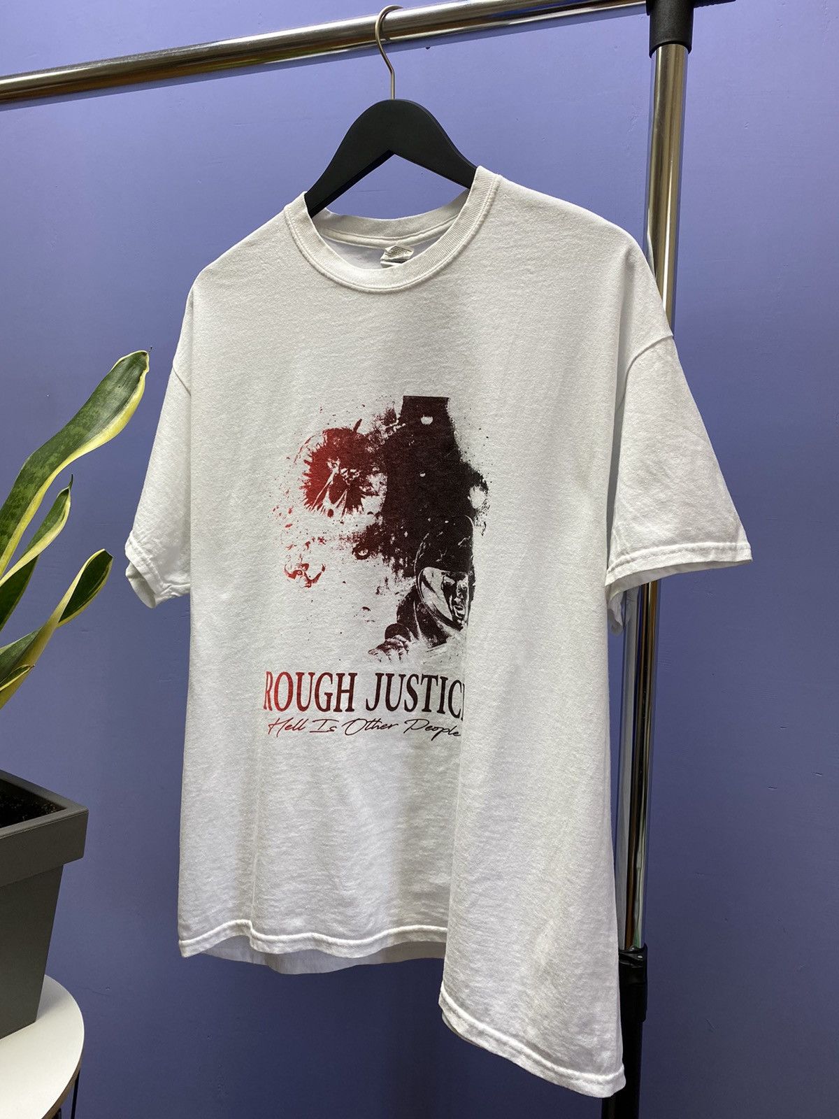 Band Tees Rough Justice Hell Is Other People Album Promo T Shirt Size US XL / EU 56 / 4 - 2 Thumbnail