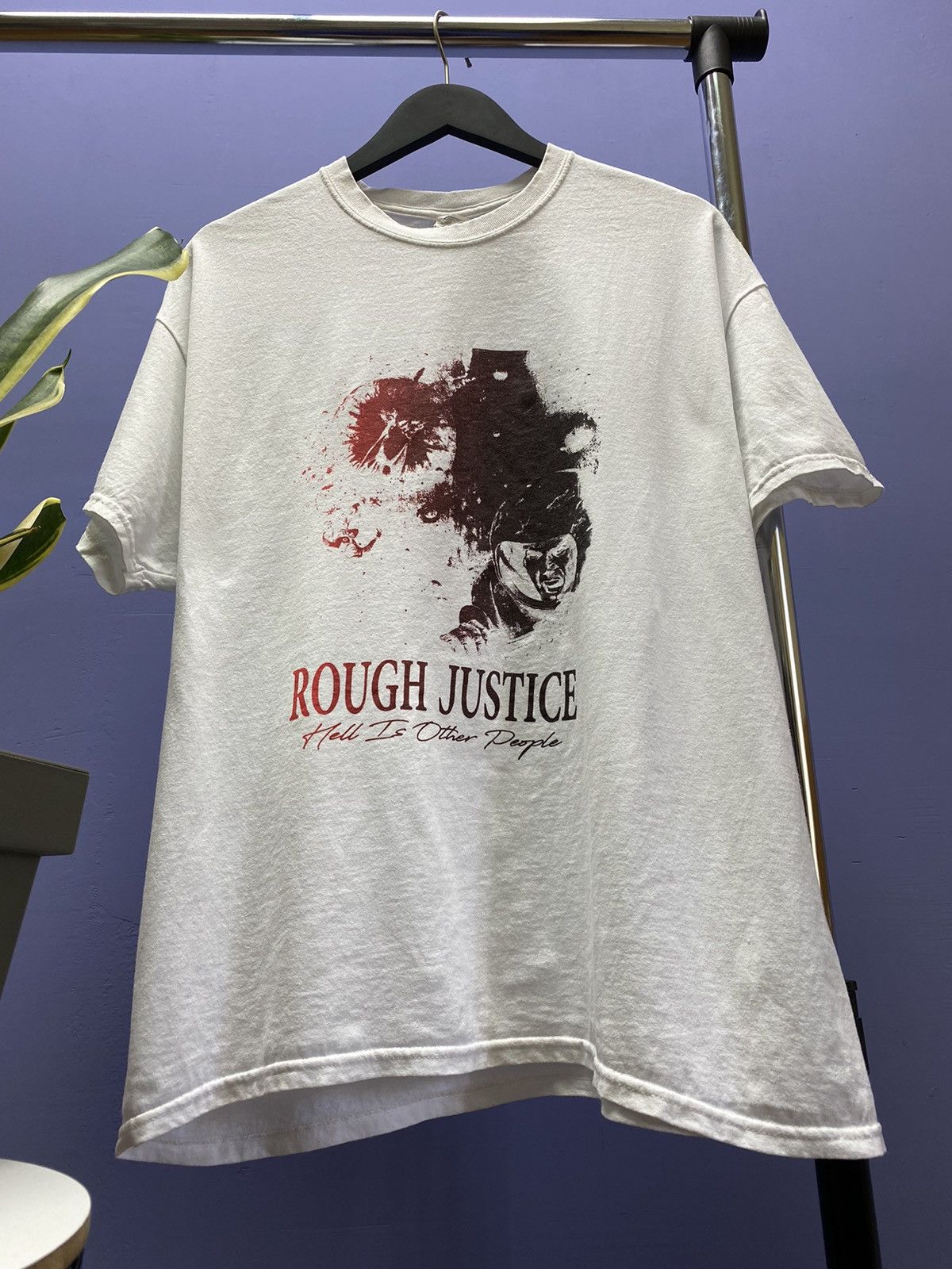 Band Tees Rough Justice Hell Is Other People Album Promo T Shirt Size US XL / EU 56 / 4 - 5 Thumbnail