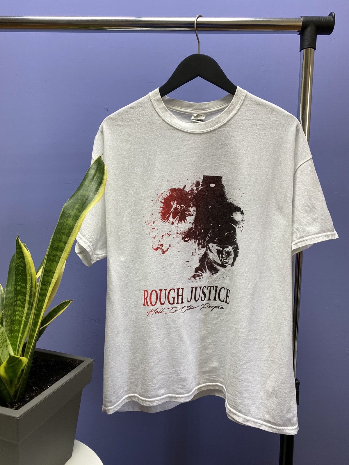 Band Tees Rough Justice Hell Is Other People Album Promo T Shirt Size US XL / EU 56 / 4 - 1 Thumbnail