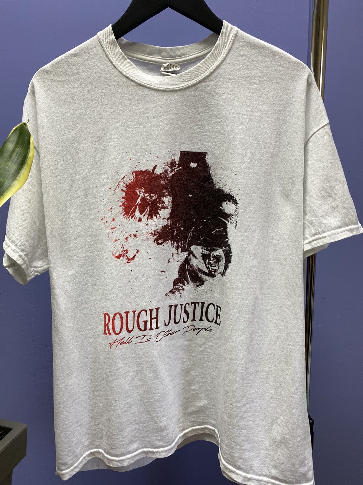 Band Tees Rough Justice Hell Is Other People Album Promo T Shirt Size US XL / EU 56 / 4 - 6 Thumbnail