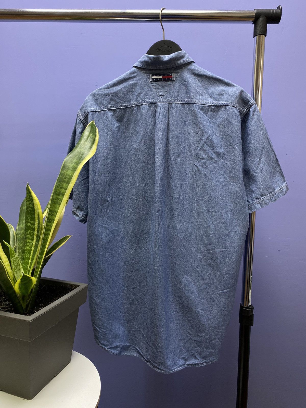 Tommy Hilfiger Vintage Tommy Jeans Denim Short Sleeve Shirt Size US M / EU 48-50 / 2 - 12 Thumbnail