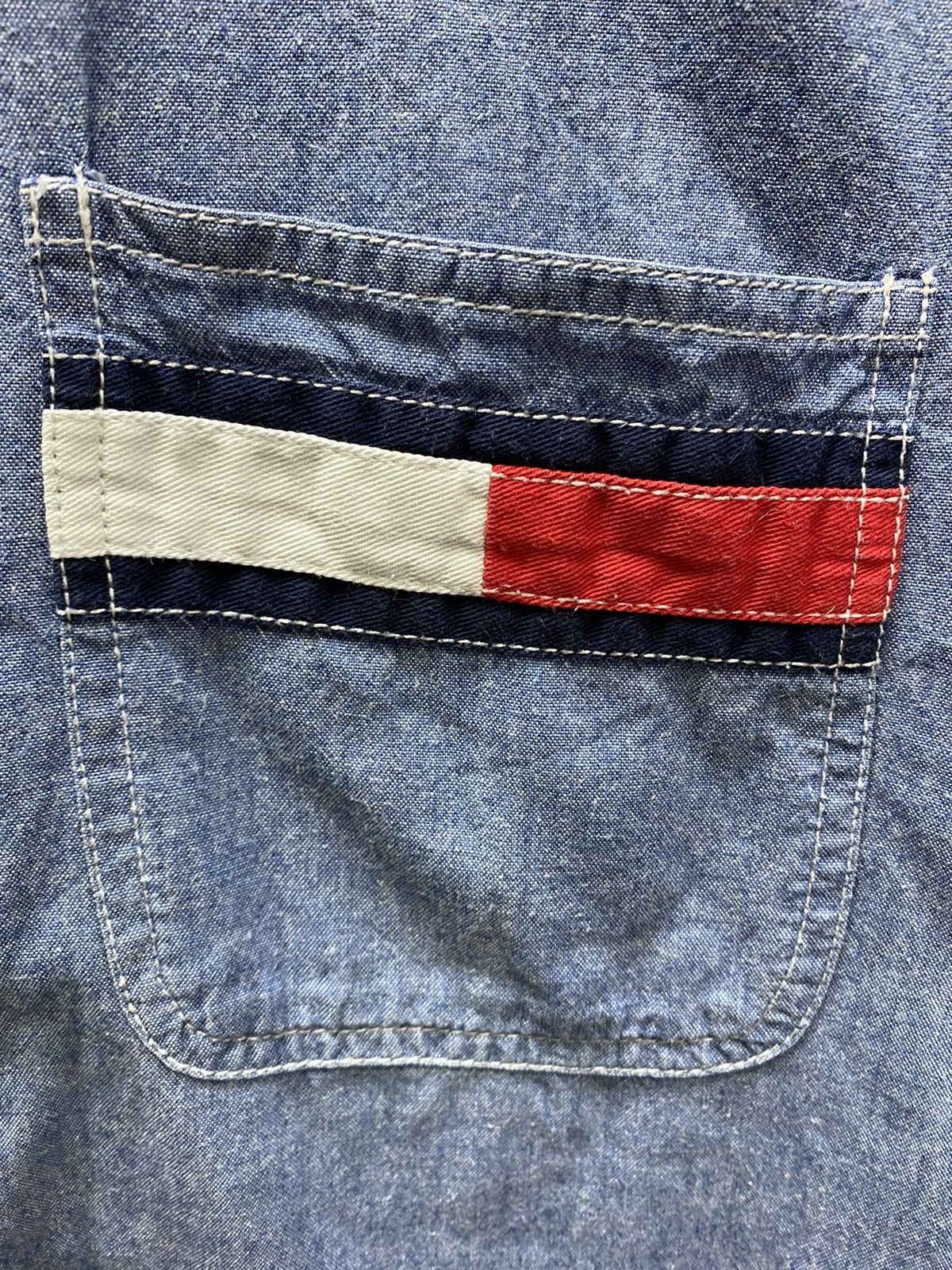 Tommy Hilfiger Vintage Tommy Jeans Denim Short Sleeve Shirt Size US M / EU 48-50 / 2 - 8 Thumbnail