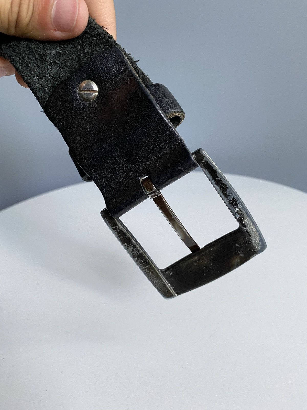 G-Star × Vintage G-Star Raw Leather Belt Size ONE SIZE - 8 Thumbnail