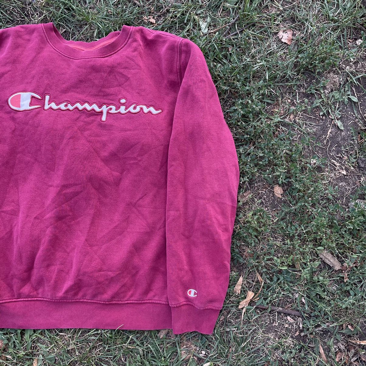 Vintage Vintage 90s Champion Embroidered Logo Crewneck Streetwear S Size US S / EU 44-46 / 1 - 2 Thumbnail