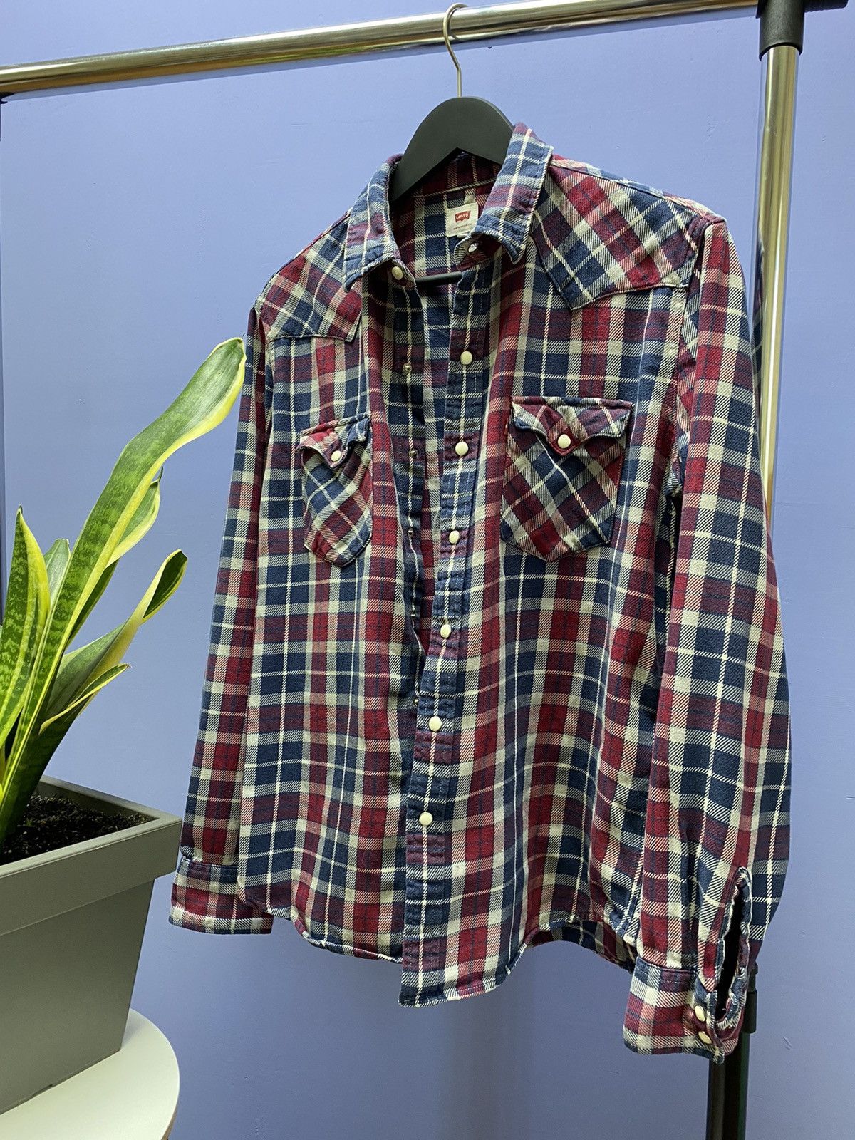 Other Levi’s Double Pockets Plaid Flannel Shirt Travis Scott Shirt Size US L / EU 52-54 / 3 - 2 Thumbnail