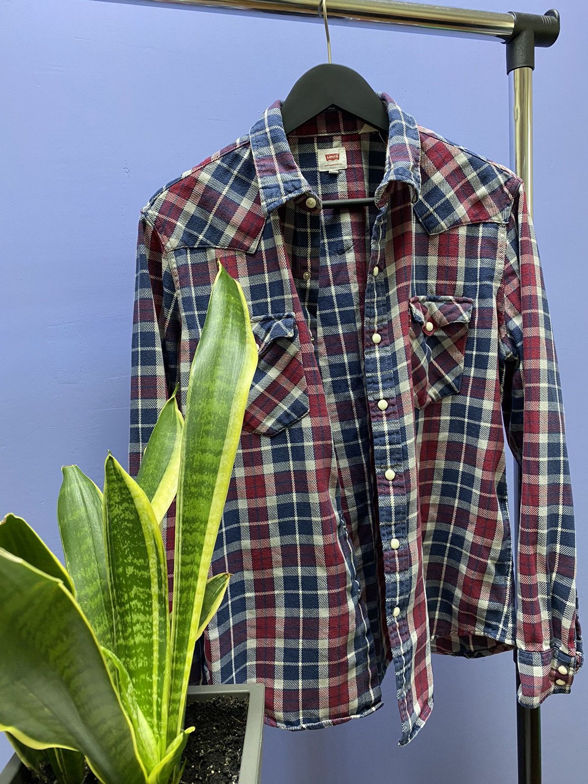 Other Levi’s Double Pockets Plaid Flannel Shirt Travis Scott Shirt Size US L / EU 52-54 / 3 - 3 Thumbnail