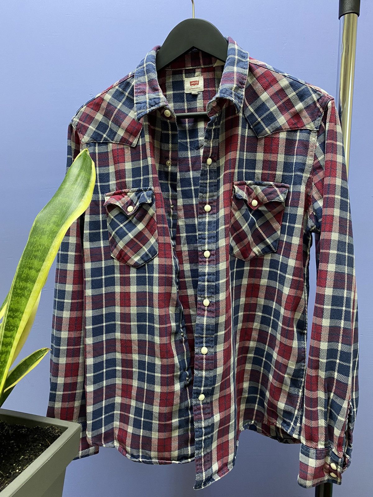 Other Levi’s Double Pockets Plaid Flannel Shirt Travis Scott Shirt Size US L / EU 52-54 / 3 - 6 Thumbnail