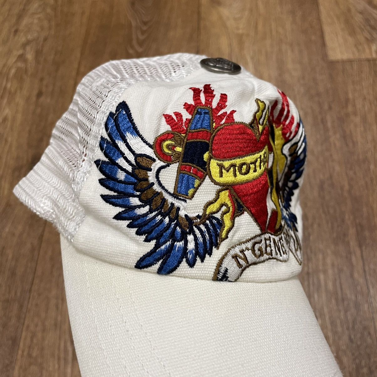 Ed Hardy Vintage Y2K Ed Hardy Christian Audigier Trucker Hat Cap Size ONE SIZE - 4 Thumbnail