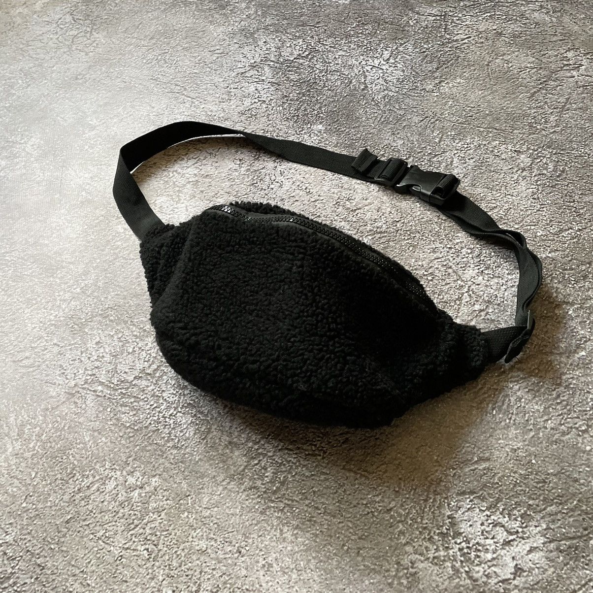 Vintage Vintage 90s Black Mohair Fanny Pack Bag Streetwear Baggy OS Size ONE SIZE - 3 Thumbnail