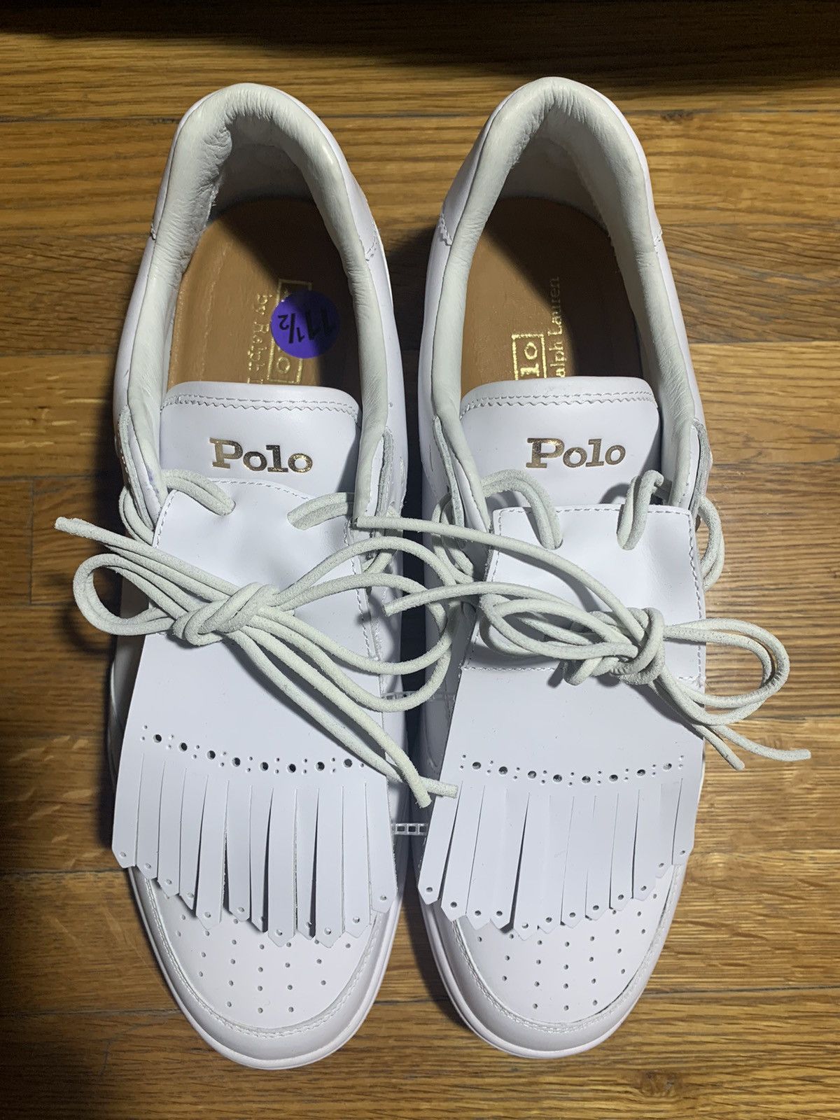 Polo Ralph Lauren Ralph Lauren Polo Golf Style Sneakers White Size US 11.5 / EU 44-45 - 1 Thumbnail