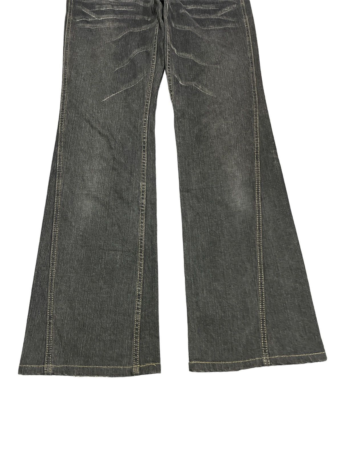 Japanese Brand × Vintage FLARED 💥ASM TWISTED DISTRESSED DENIM PANT Size US 29 - 4 Thumbnail