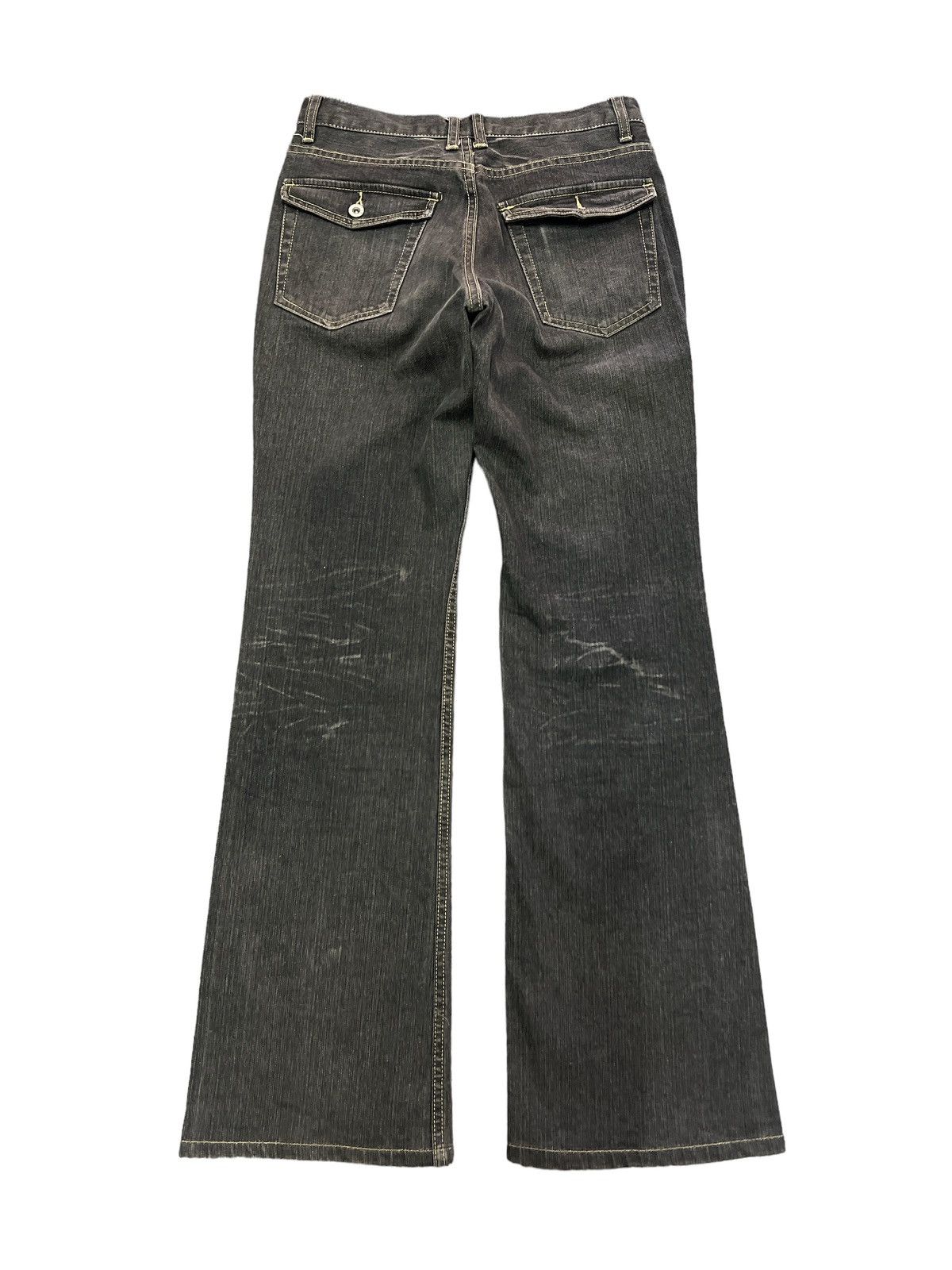 Japanese Brand × Vintage FLARED 💥ASM TWISTED DISTRESSED DENIM PANT Size US 29 - 6 Thumbnail