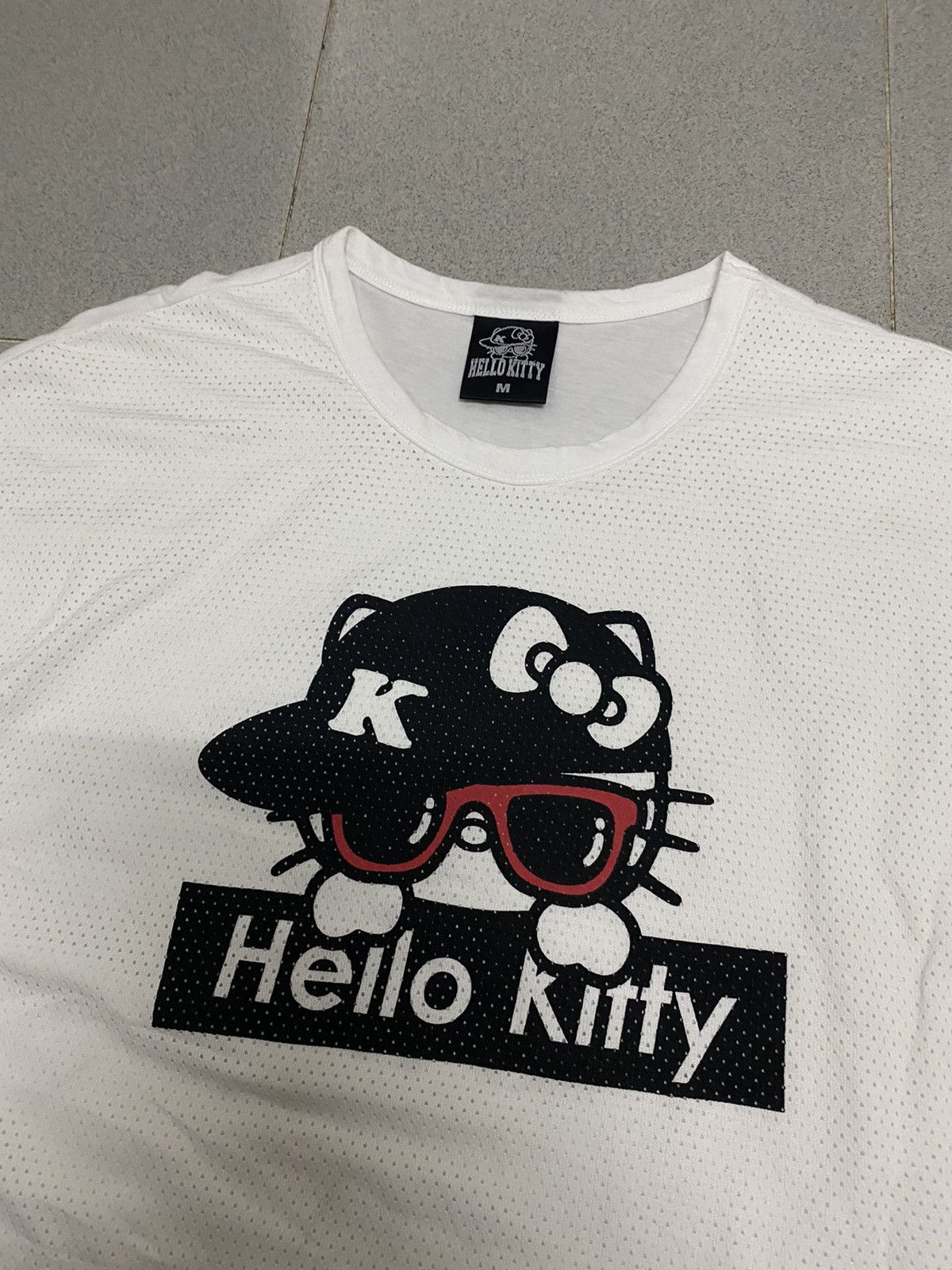 Cartoon Network × Vintage Vintage Hello Kitty Rappers White Jersey Tee Size US M / EU 48-50 / 2 - 2 Thumbnail