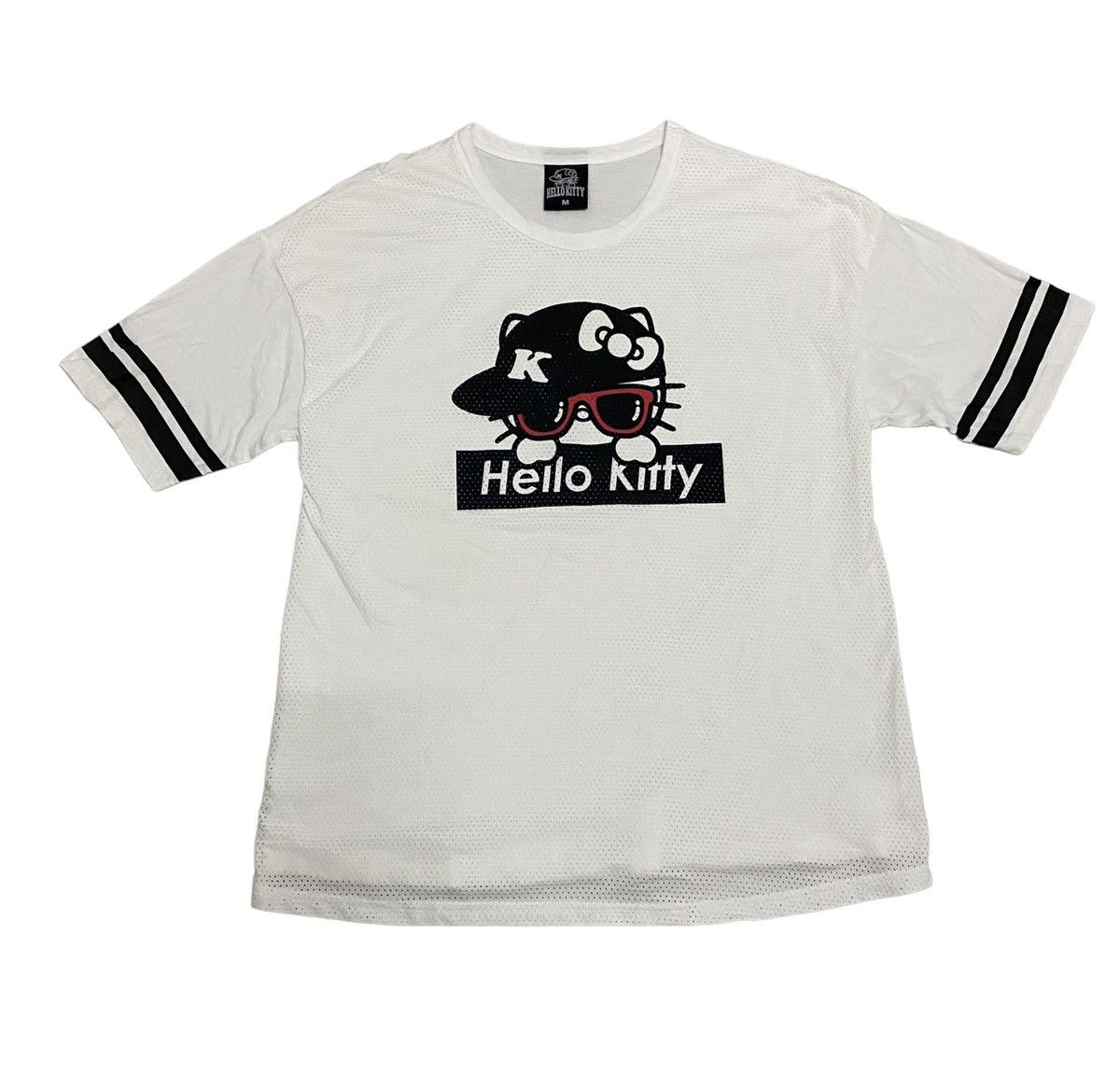 Cartoon Network × Vintage Vintage Hello Kitty Rappers White Jersey Tee Size US M / EU 48-50 / 2 - 1 Thumbnail