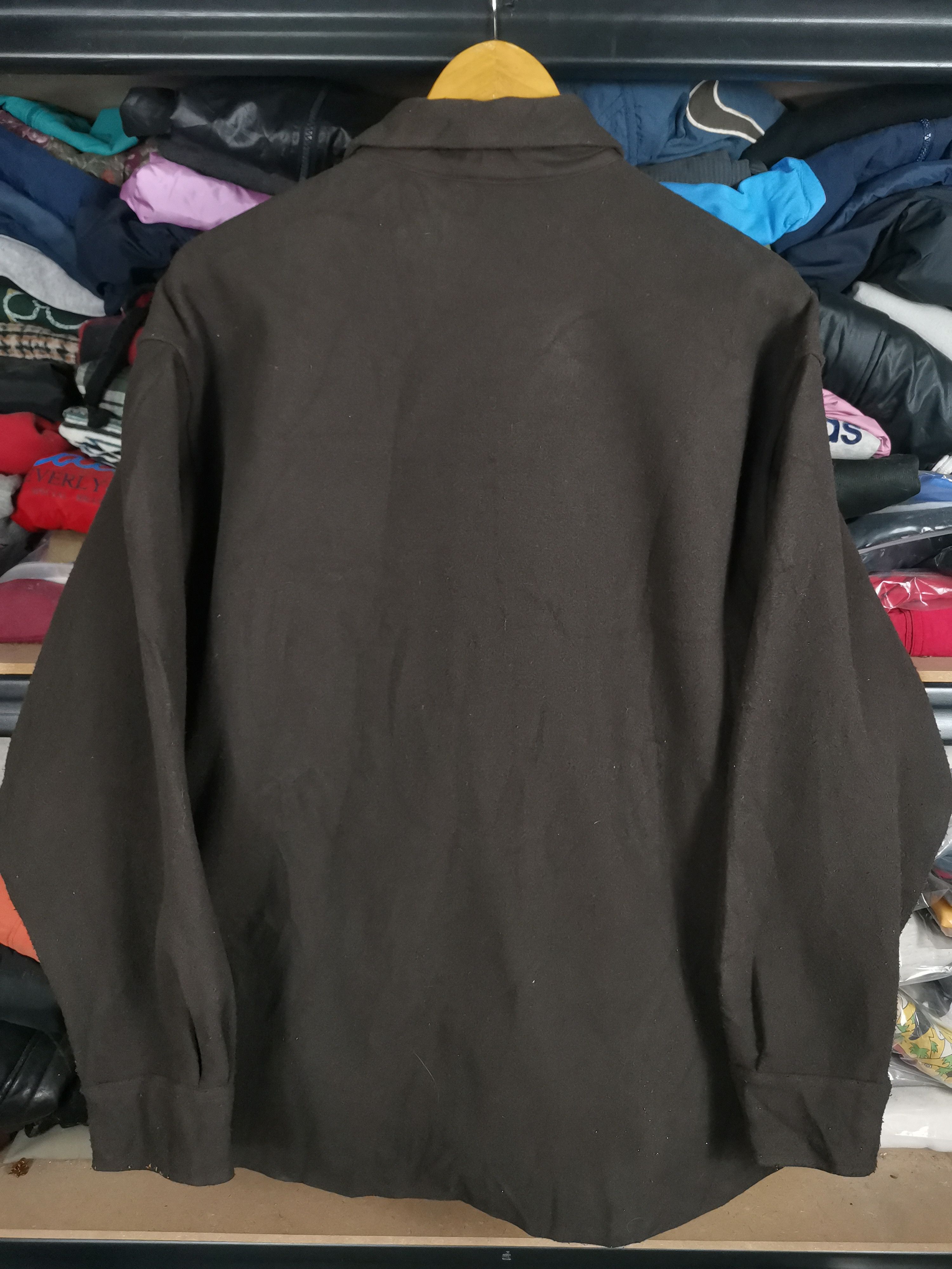 Japanese Brand Japanese Brand Gu By Uniqlo Wool Flannel Shirt Jacket Brown Size US L / EU 52-54 / 3 - 2 Thumbnail