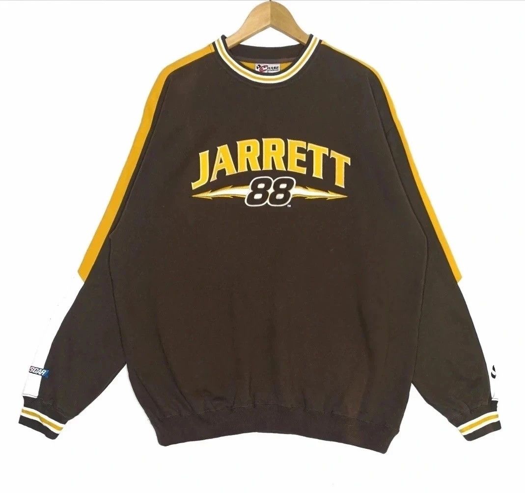 image of Jarrett 88 Sweatshirt Nascar Crewneck in Brown, Men's (Size Large)