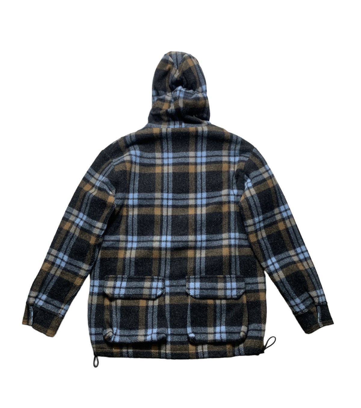 Japanese Brand Vintage Japanese Maniac Works Plaid Mohair Jacket Hoodie Size US M / EU 48-50 / 2 - 2 Thumbnail