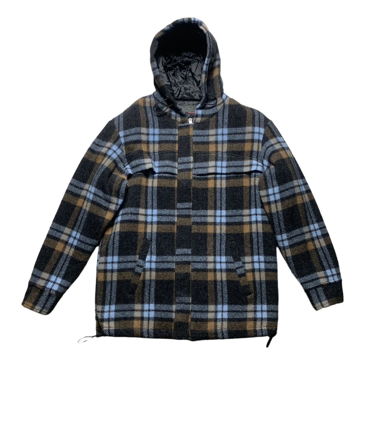 Japanese Brand Vintage Japanese Maniac Works Plaid Mohair Jacket Hoodie Size US M / EU 48-50 / 2 - 1 Thumbnail