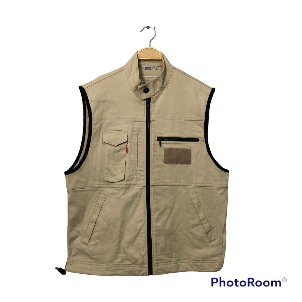 Japanese Brand Vintage Kansai By Kansai Yamamoto Zipper ups Vest Size US M / EU 48-50 / 2 - 1 Thumbnail
