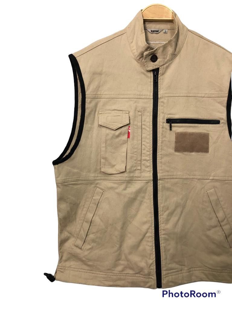 Japanese Brand Vintage Kansai By Kansai Yamamoto Zipper ups Vest Size US M / EU 48-50 / 2 - 3 Thumbnail