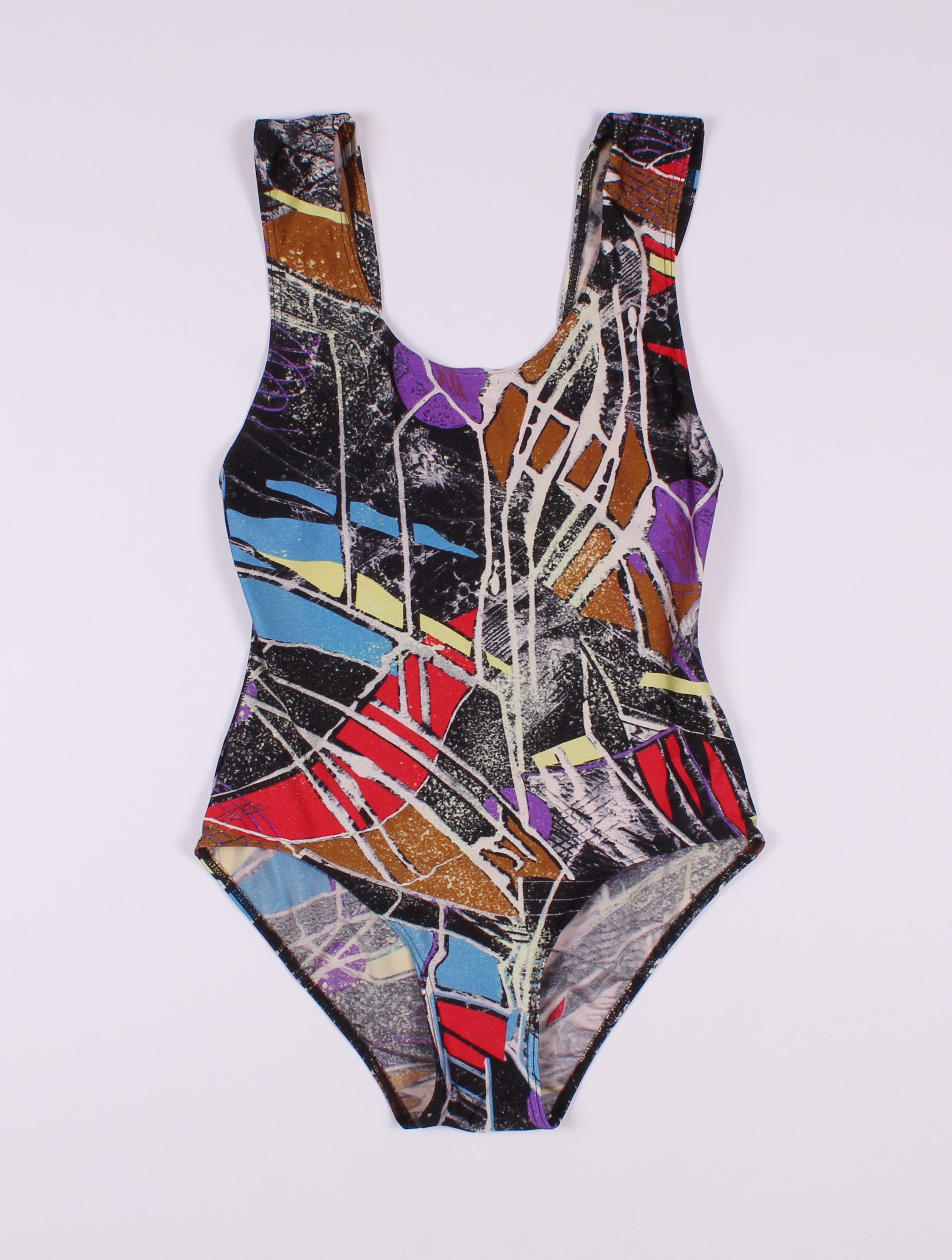 Adidas × Vintage Vintage 80's Adidas Art Printed Swimsuit Size ONE SIZE - 4 Thumbnail