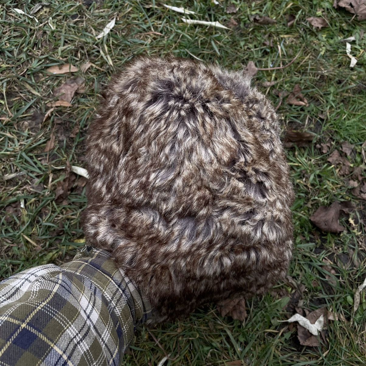 Vintage Vintage 90s Mohair Fuzzy Beanie Hat Grunge Alt Goth Faded OS Size ONE SIZE - 5 Thumbnail