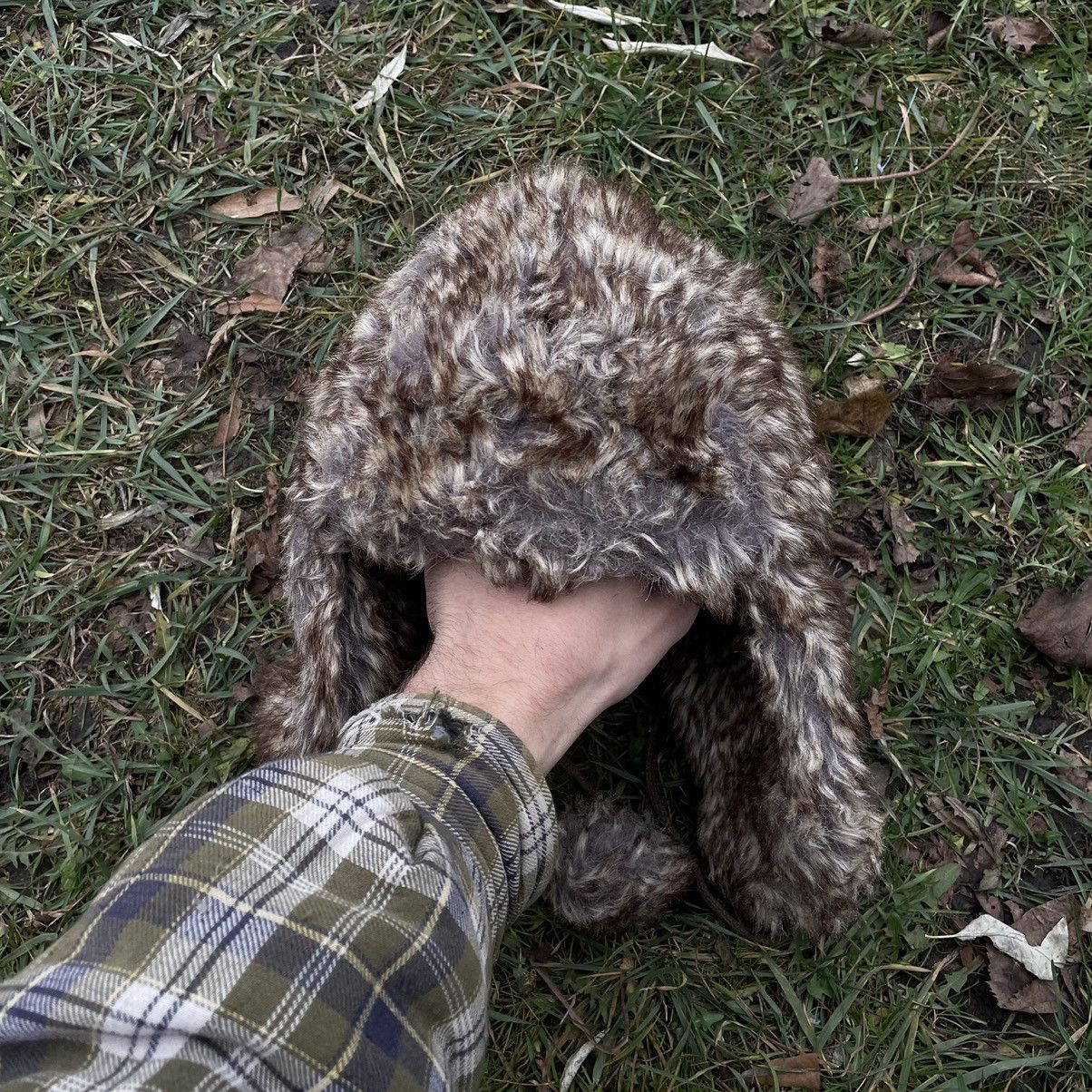 Vintage Vintage 90s Mohair Fuzzy Beanie Hat Grunge Alt Goth Faded OS Size ONE SIZE - 4 Thumbnail