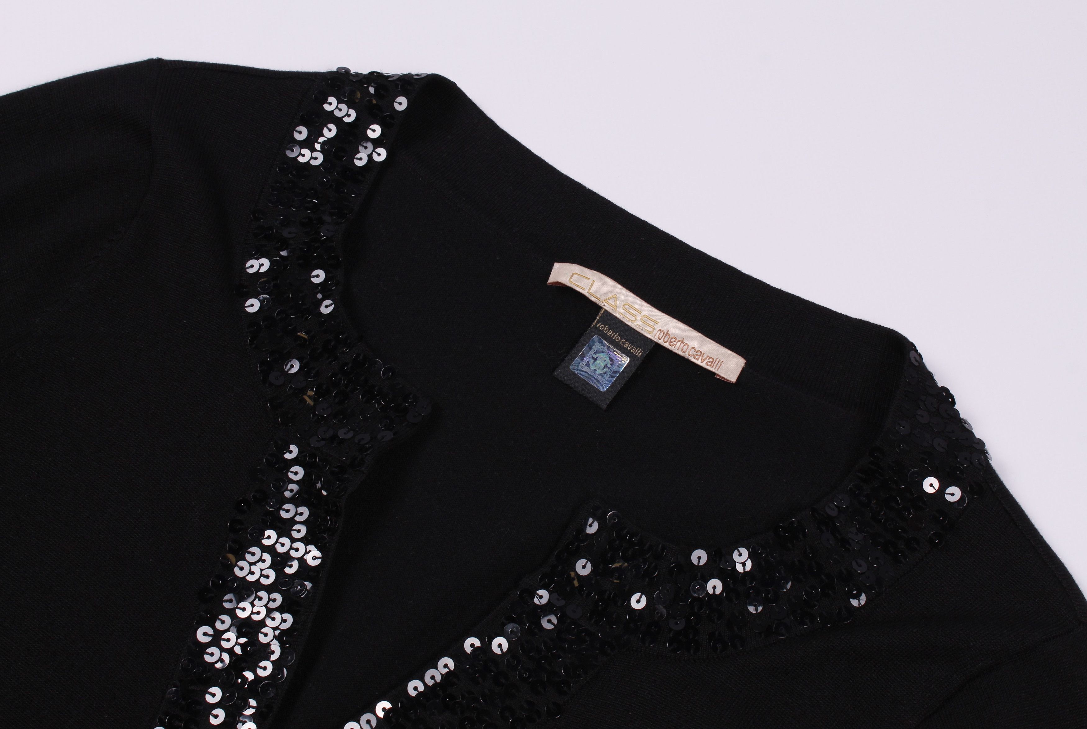 Roberto Cavalli Roberto Cavalli Silk Cropped Bolero Top Size S / US 4 / IT 40 - 5 Thumbnail