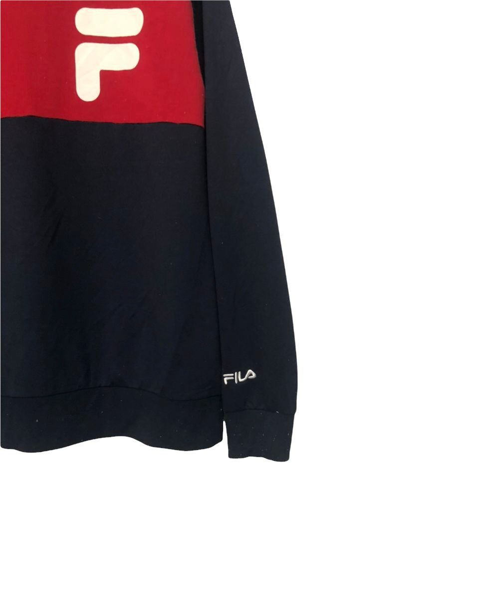 Fila Vintage Fila Spell Out Big Logo Hoodie Sweatshirt Size US M / EU 48-50 / 2 - 2 Thumbnail