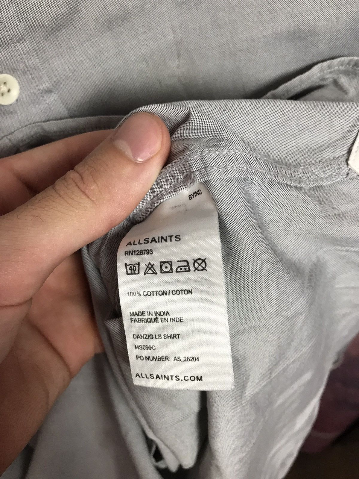 Allsaints Allsaints luxury streetwear shirt Size US M / EU 48-50 / 2 - 4 Thumbnail