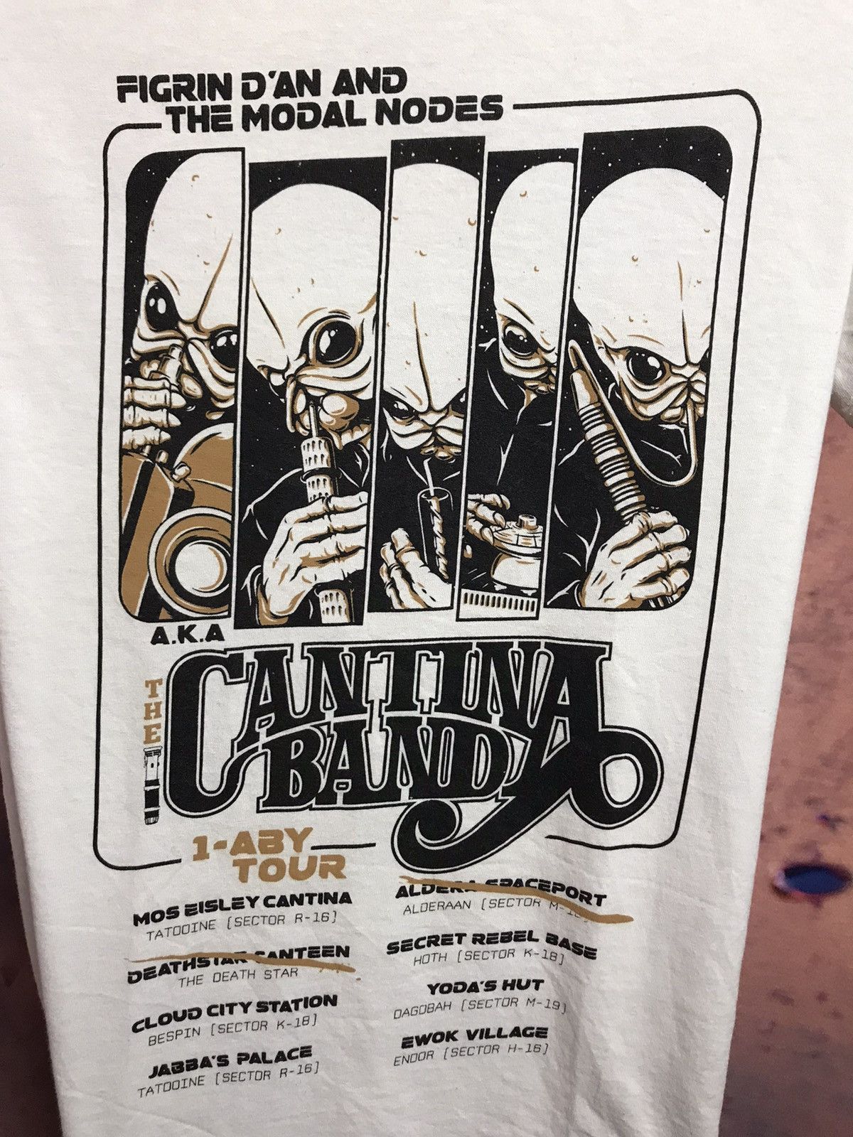 Band Tees × Star Wars × Vintage Vintage Cantina band rock tee Size US S / EU 44-46 / 1 - 3 Thumbnail