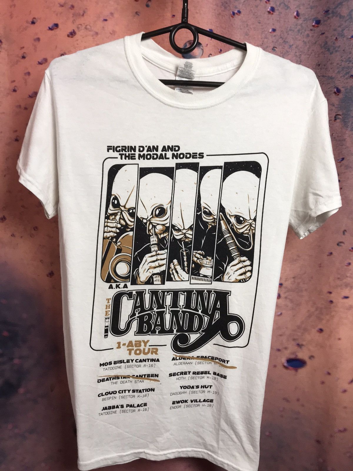 Band Tees × Star Wars × Vintage Vintage Cantina band rock tee Size US S / EU 44-46 / 1 - 2 Thumbnail