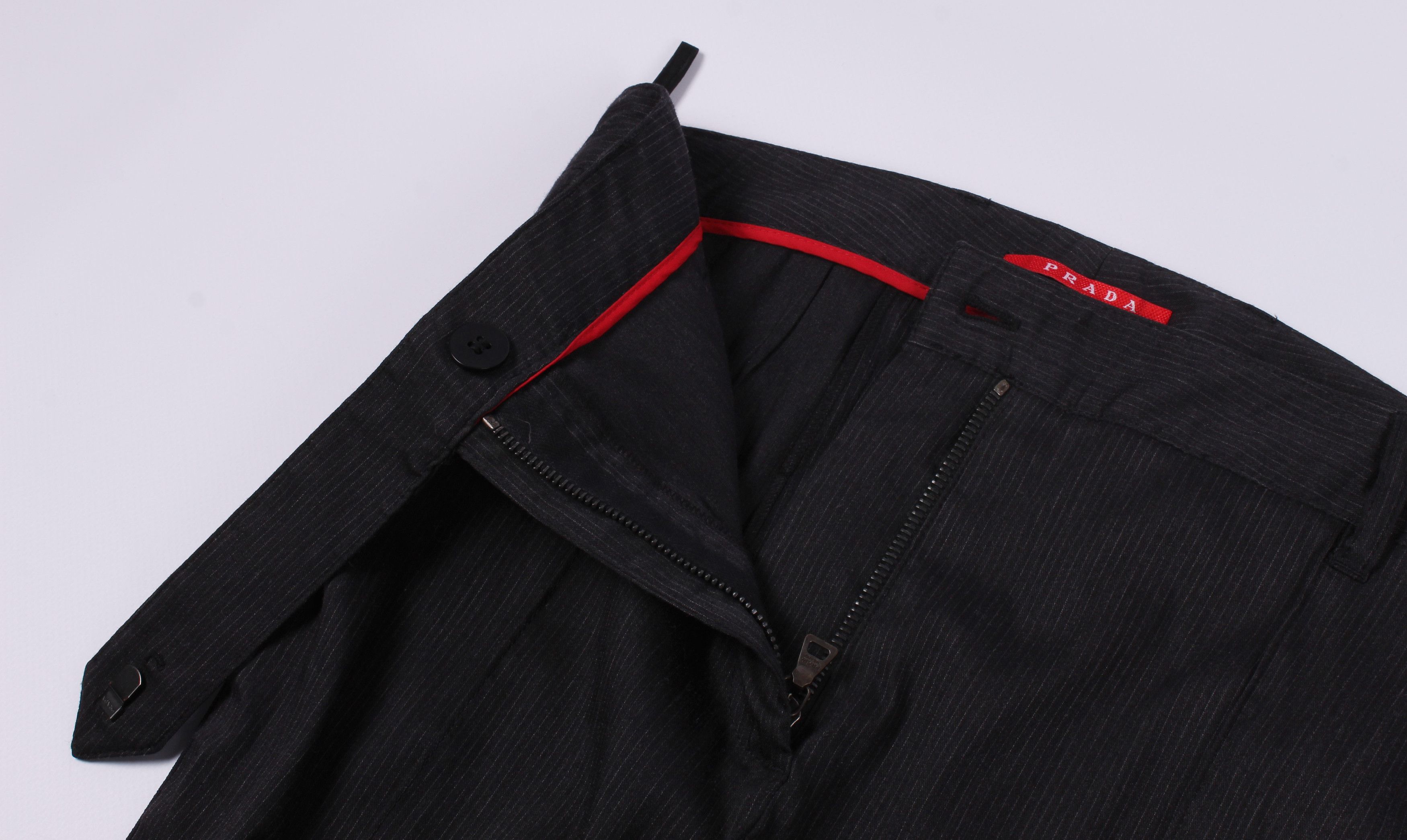 Prada Vintage Prada Wool Skinny Pants Trousers Size 28" / US 6 / IT 42 - 3 Thumbnail