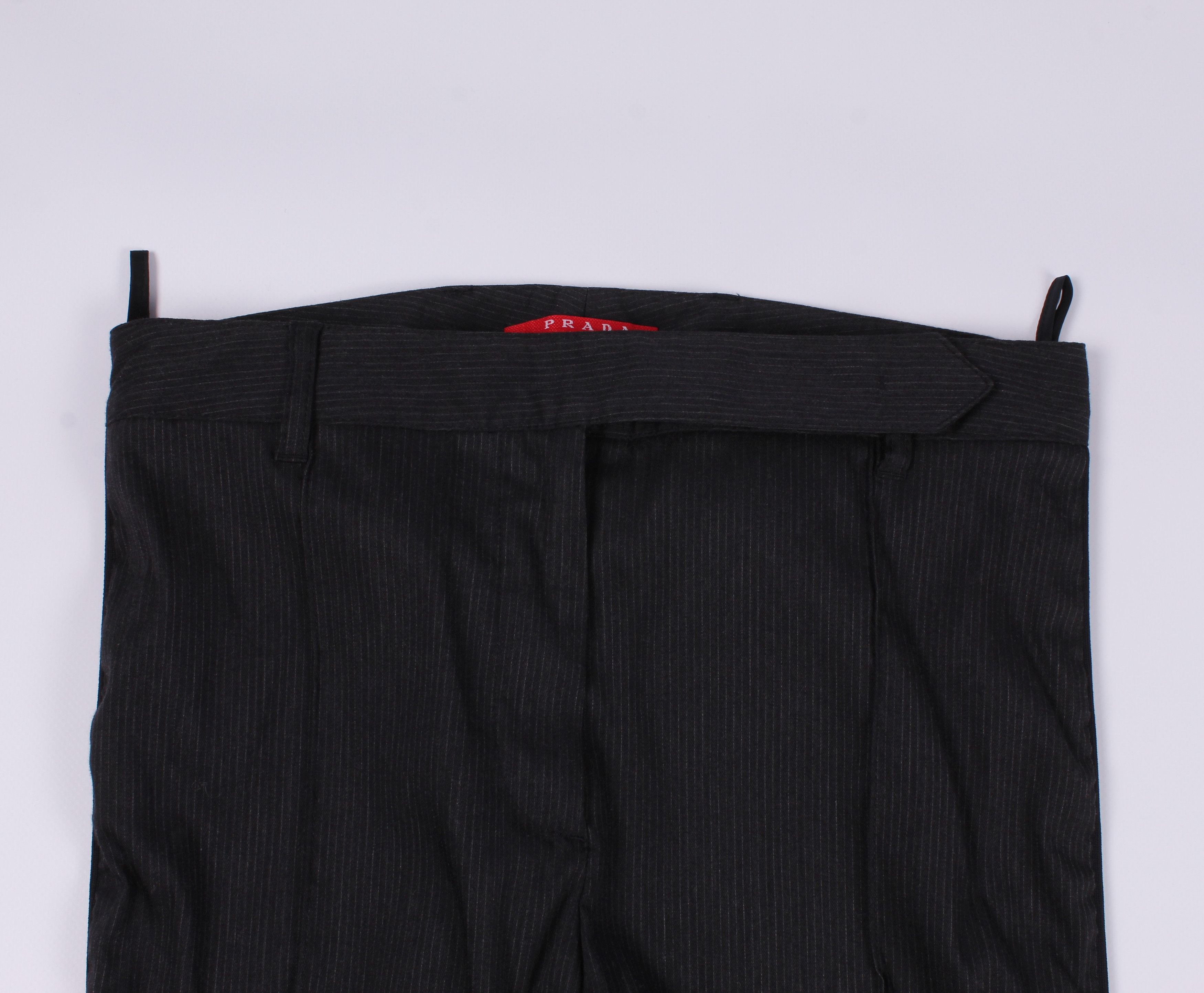 Prada Vintage Prada Wool Skinny Pants Trousers Size 28" / US 6 / IT 42 - 2 Thumbnail