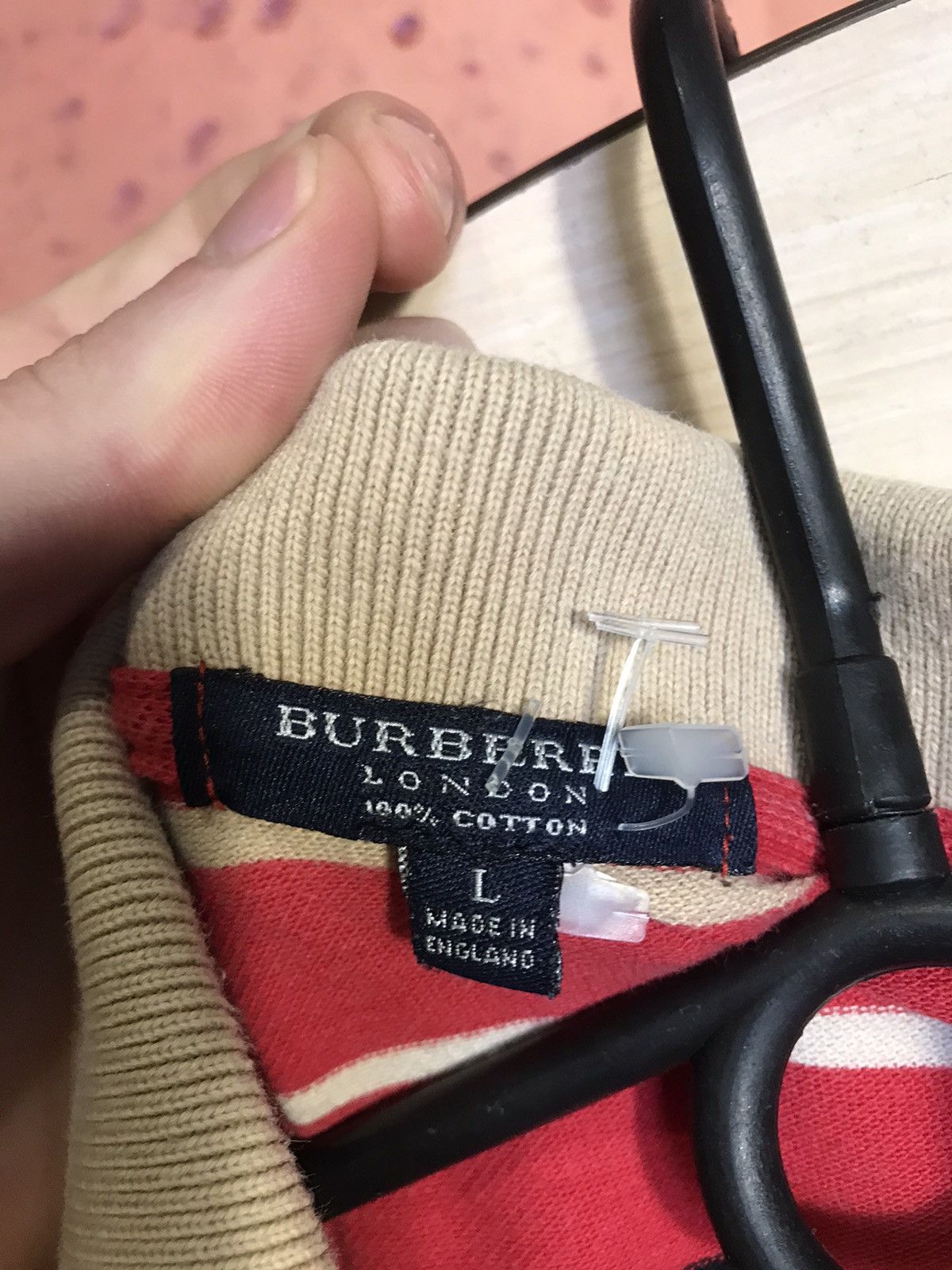 Burberry × Vintage Burberry London luxury streetwear polo tee Size US L / EU 52-54 / 3 - 5 Thumbnail